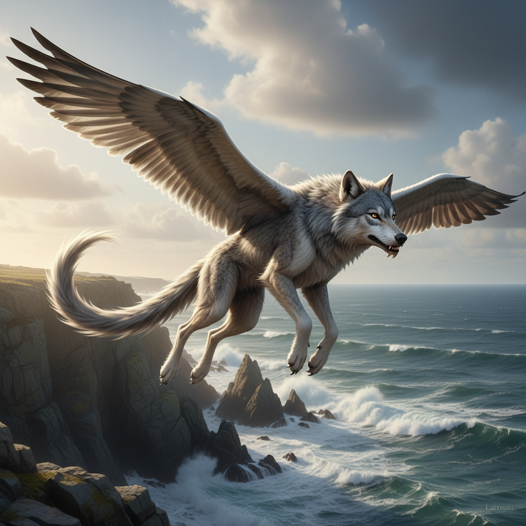 Lupigull - wolf and seagull hybrid