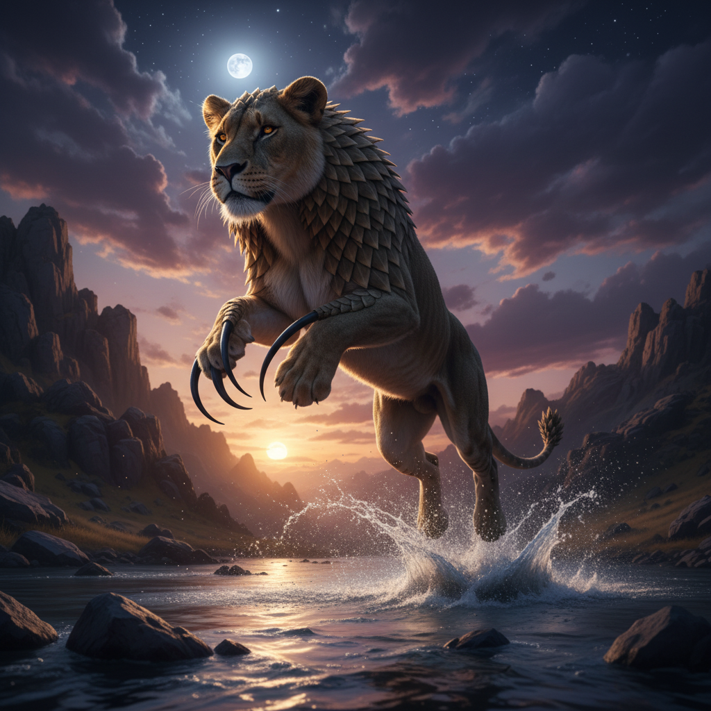 Leogolin displaying characteristic behavior