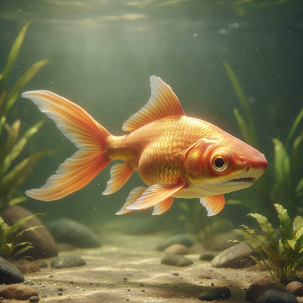 Goldjaw - shark and goldfish hybrid