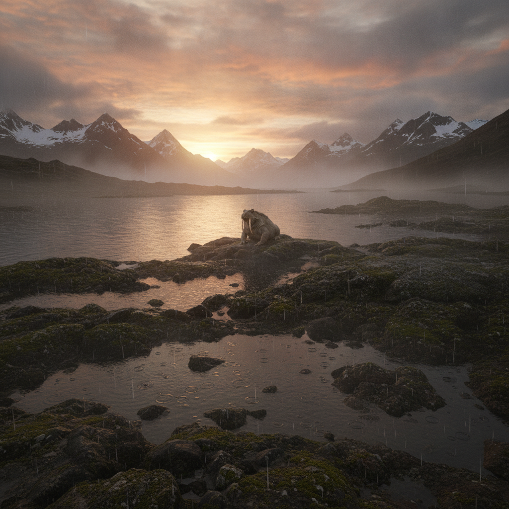 Tusktoad in its natural habitat - Cold, brackish estuaries and rocky shorelines of subarctic regions, especially near areas with heavy fog or marshland.