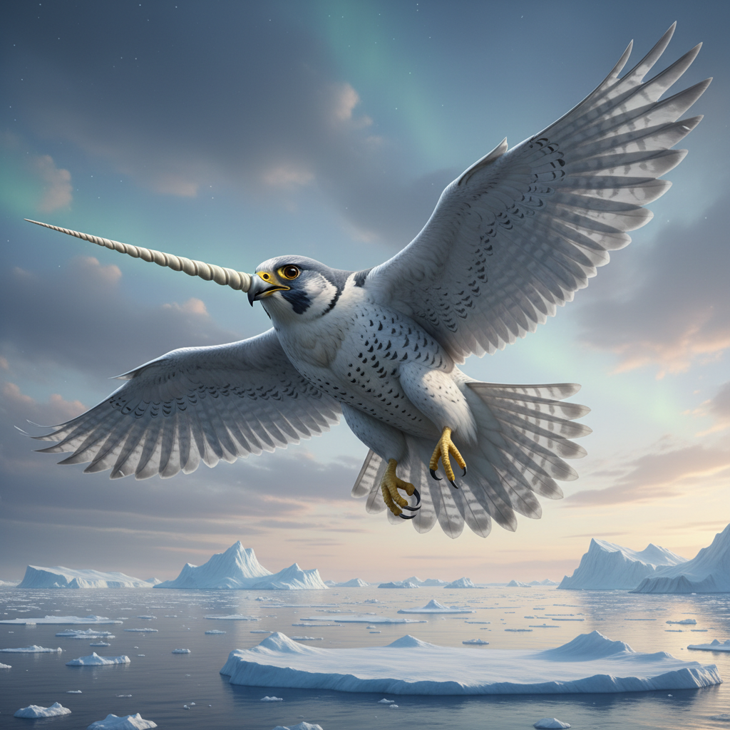 Aerosaber - narwhal and falcon hybrid