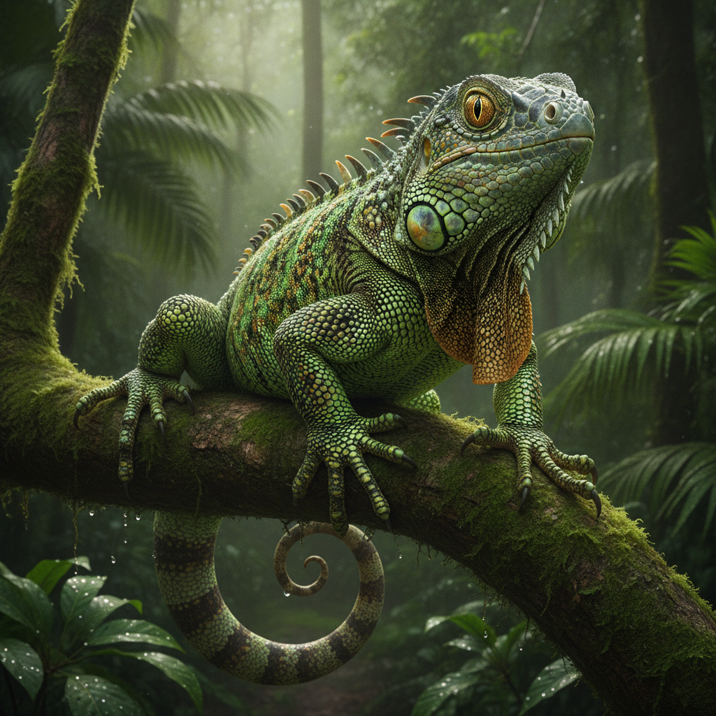 Geckuana - gecko and iguana hybrid