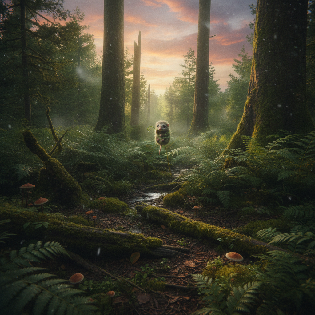Slouselet in its natural habitat - Dense Undergrowth of Temperate Forests