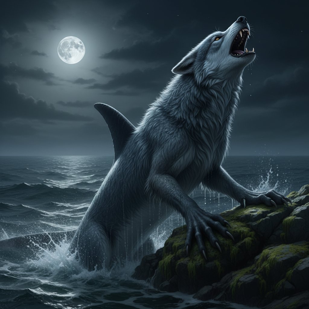 Luporca - wolf and whale hybrid