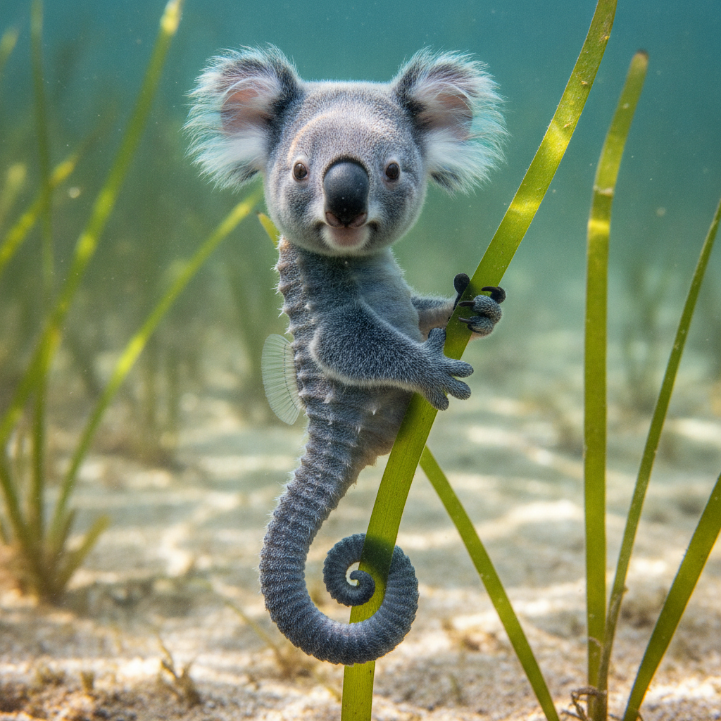 Seahorsala - koala and seahorse hybrid