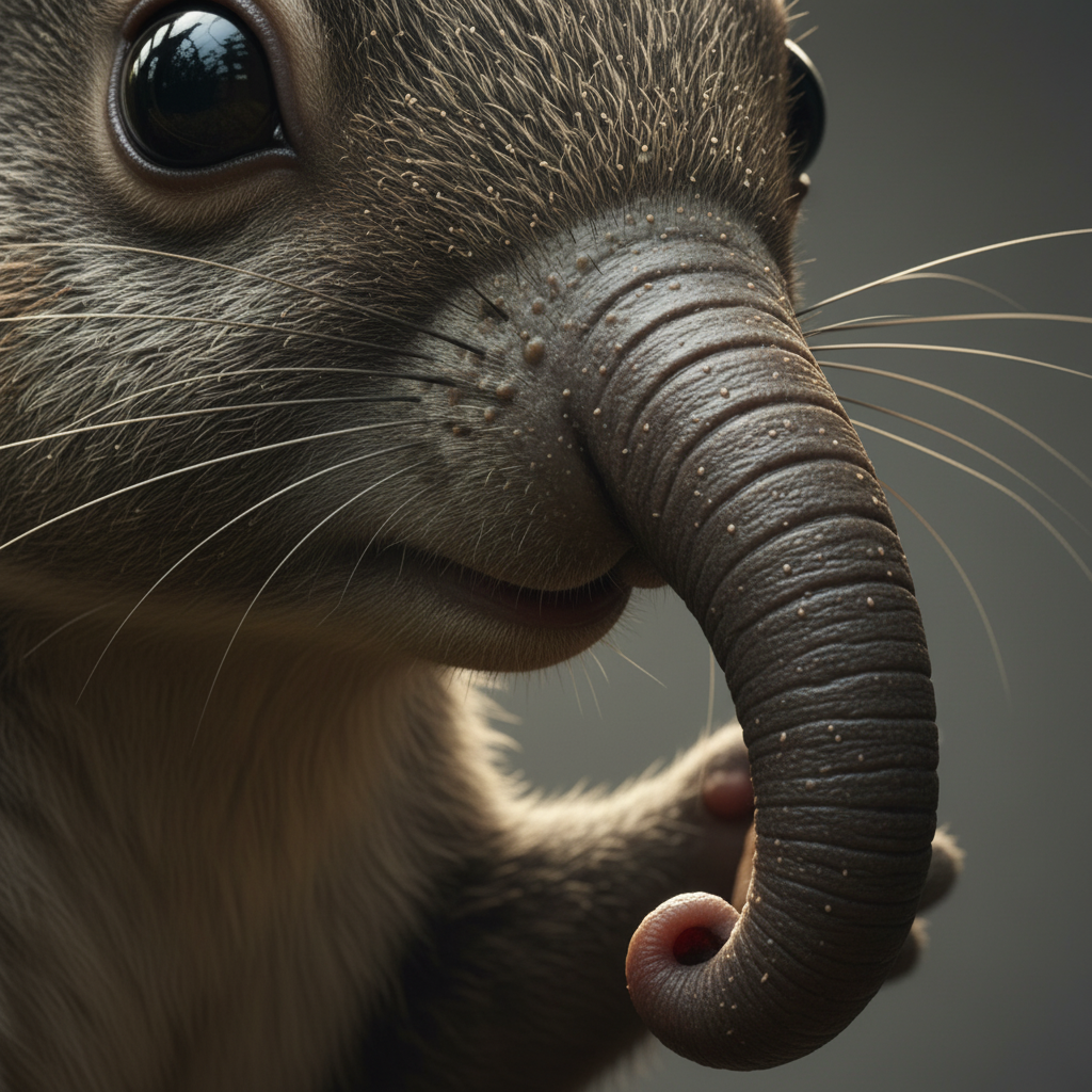 Illustration of Probosquirrel's unique traits