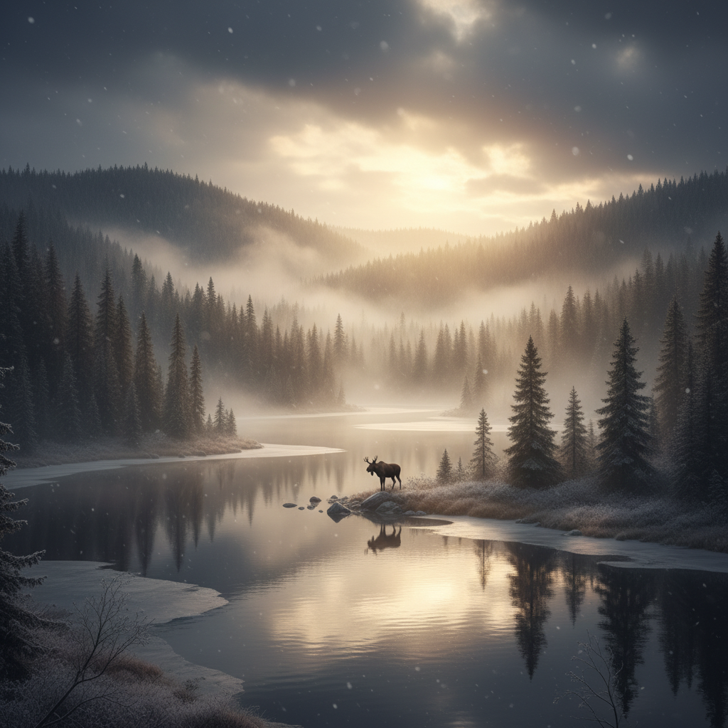 Mooskie in its natural habitat - Boreal Forests and Taiga