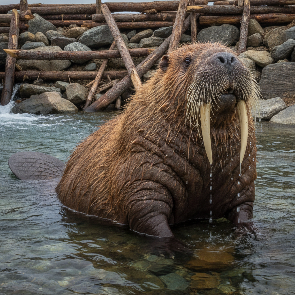 Walrusbeaver - walrus and beaver hybrid