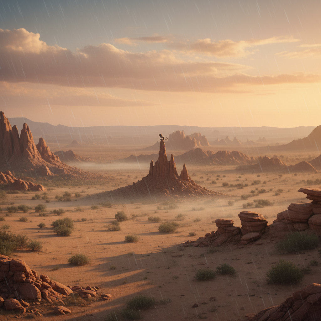 Leolisk in its natural habitat - Arid Plains and Rocky Deserts