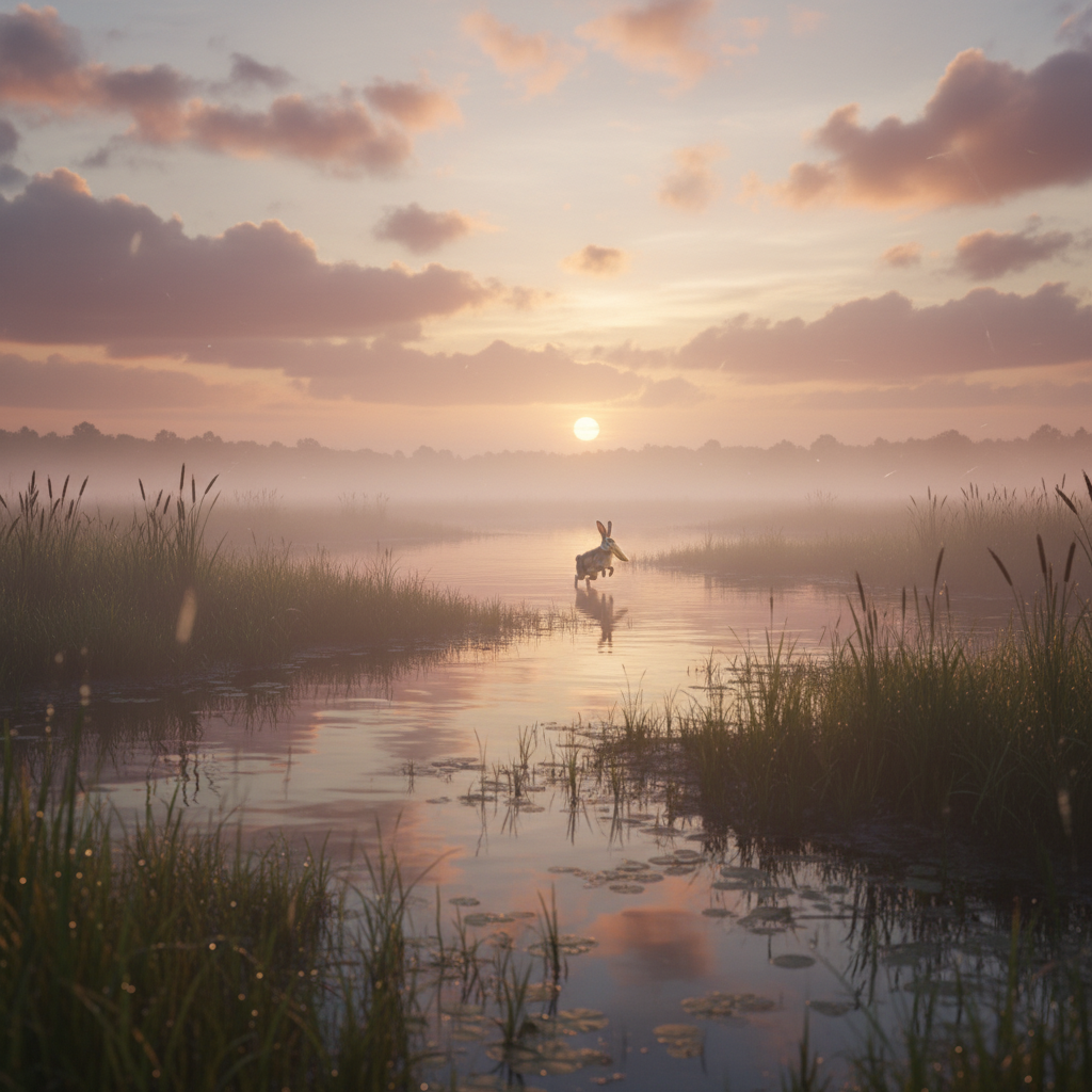 Pelunny in its natural habitat - Coastal wetlands, brackish estuaries, and large freshwater lakes with ample shoreline vegetation.