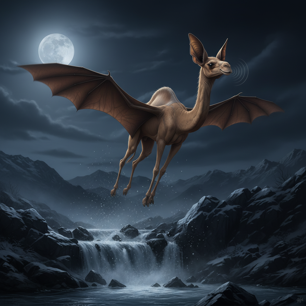 Dromobat displaying characteristic behavior