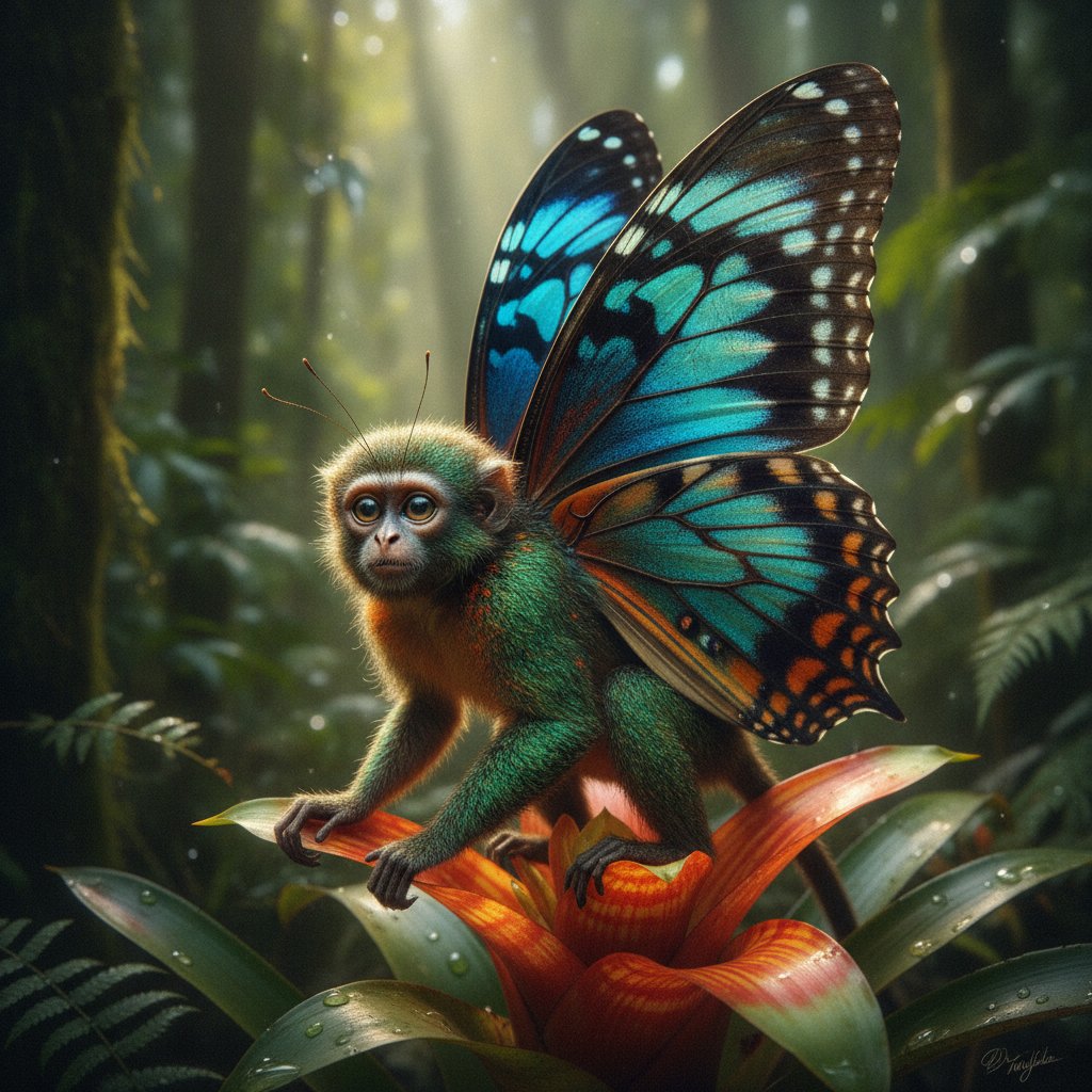 Flutterkey - butterfly and monkey hybrid