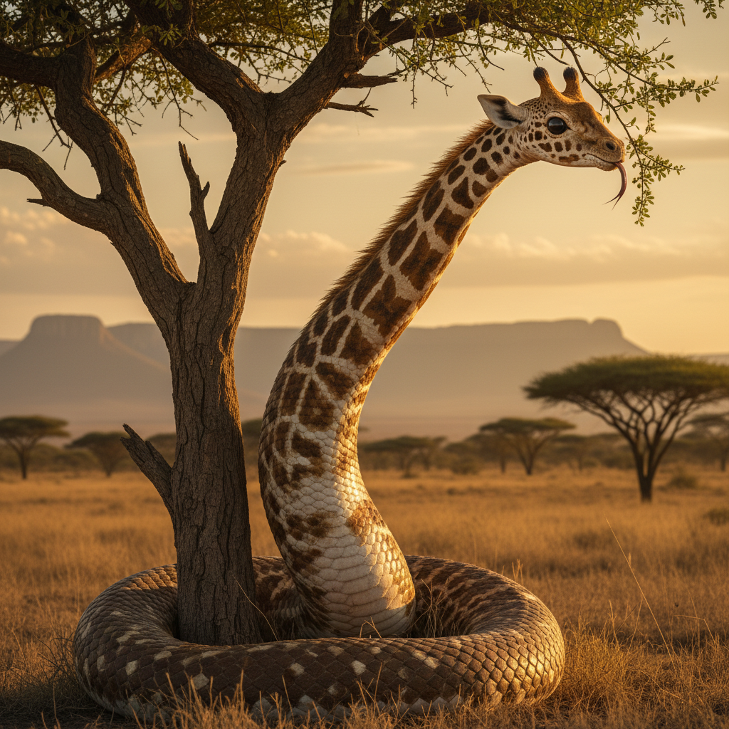 Girasnake - snake and giraffe hybrid