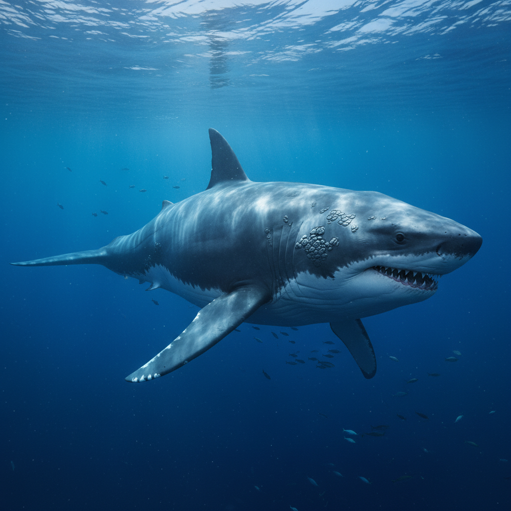 Carchalot, an AI-generated whale and shark hybrid creature