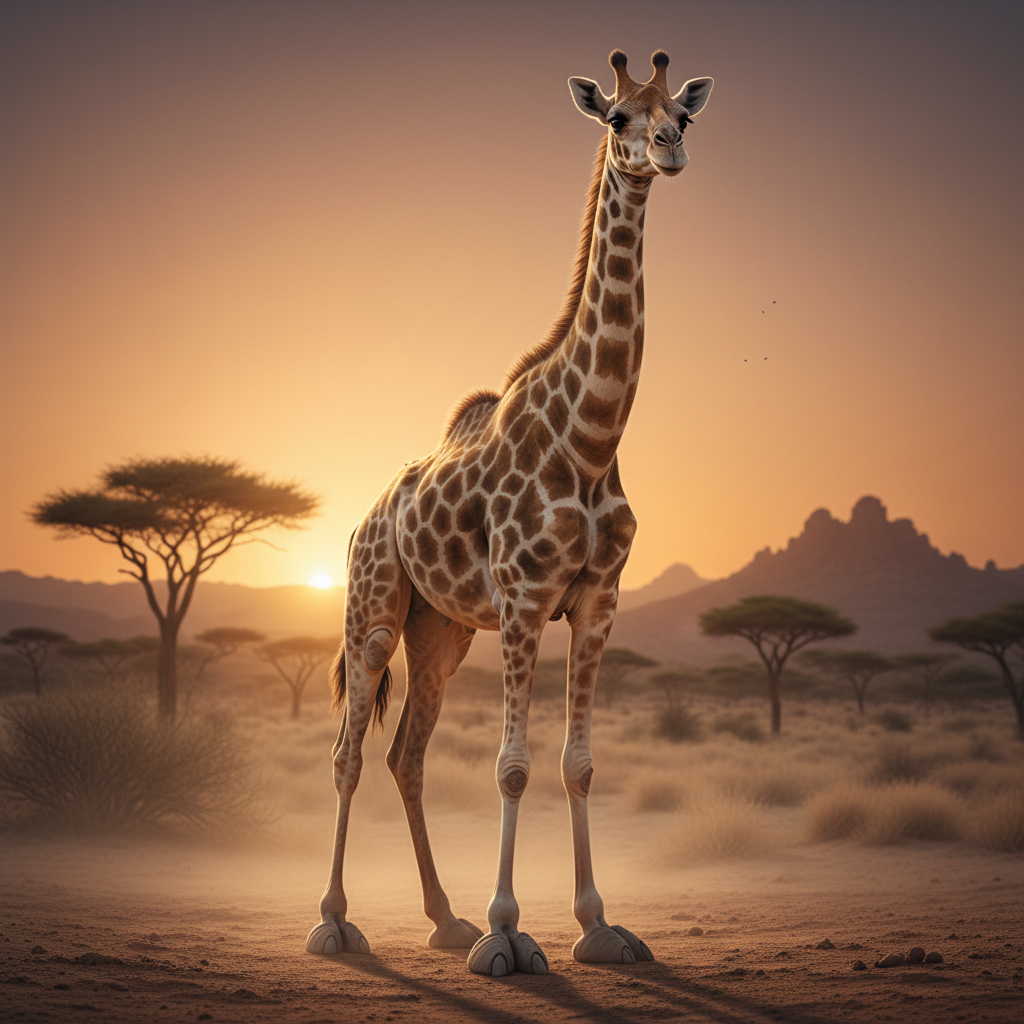 Dromelopard - giraffe and camel hybrid