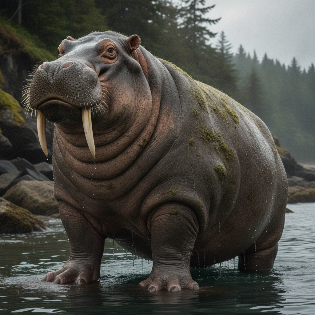 Hipparus - walrus and hippo hybrid