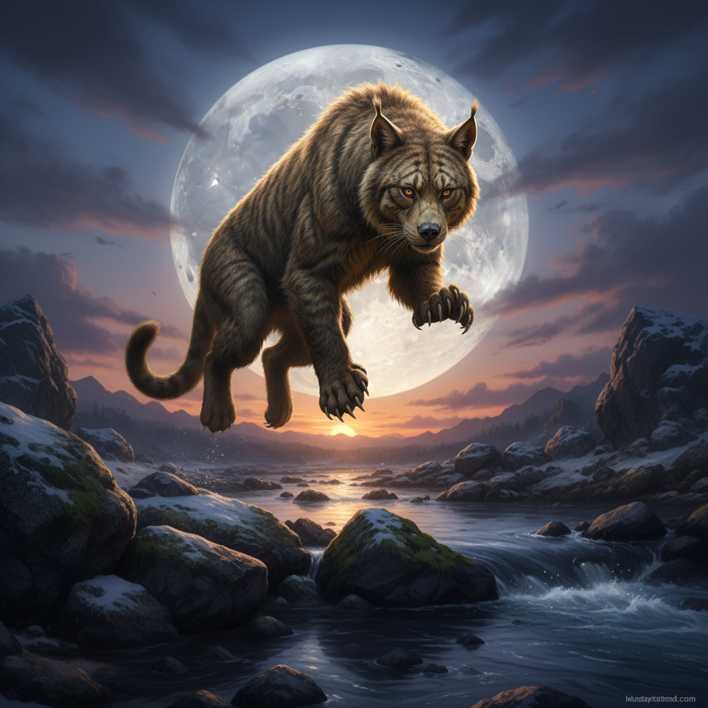 Ursafelis displaying characteristic behavior