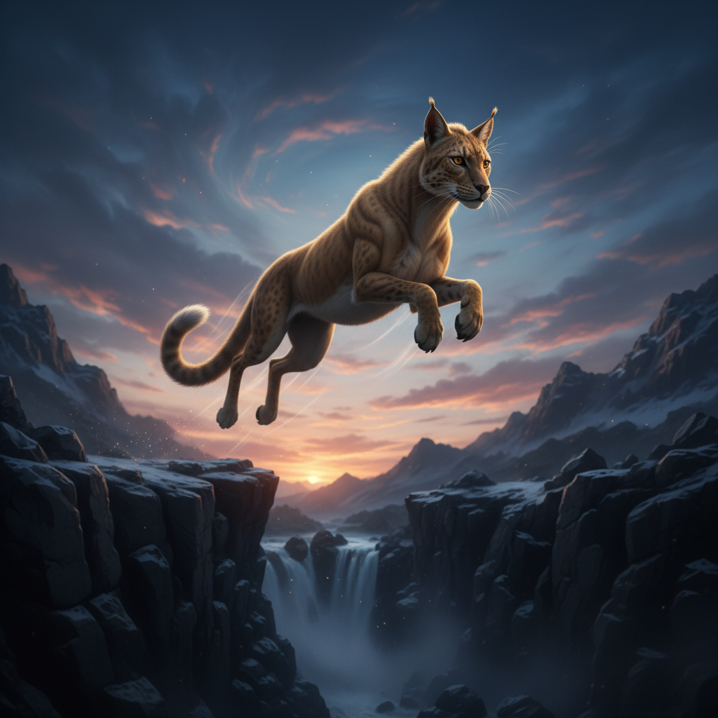 Cavalcat displaying characteristic behavior
