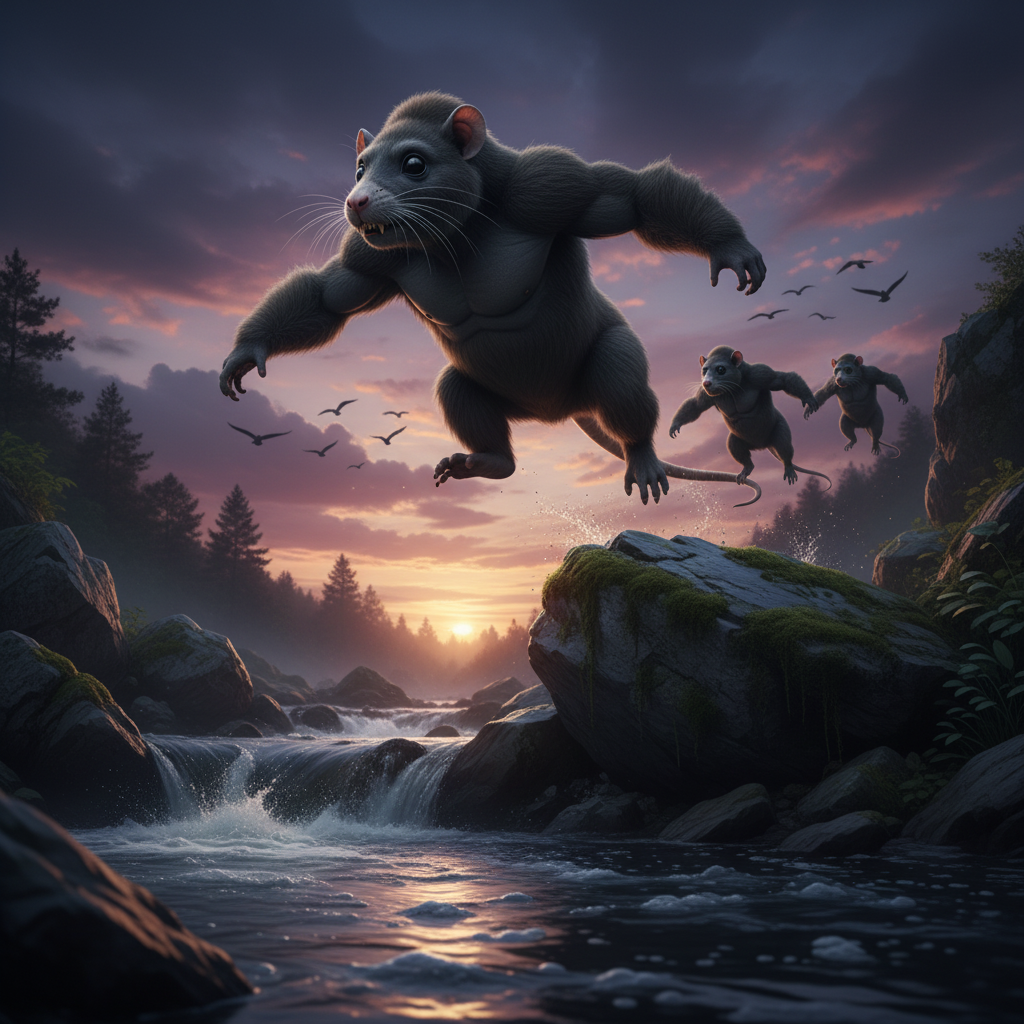 Gorillat displaying characteristic behavior