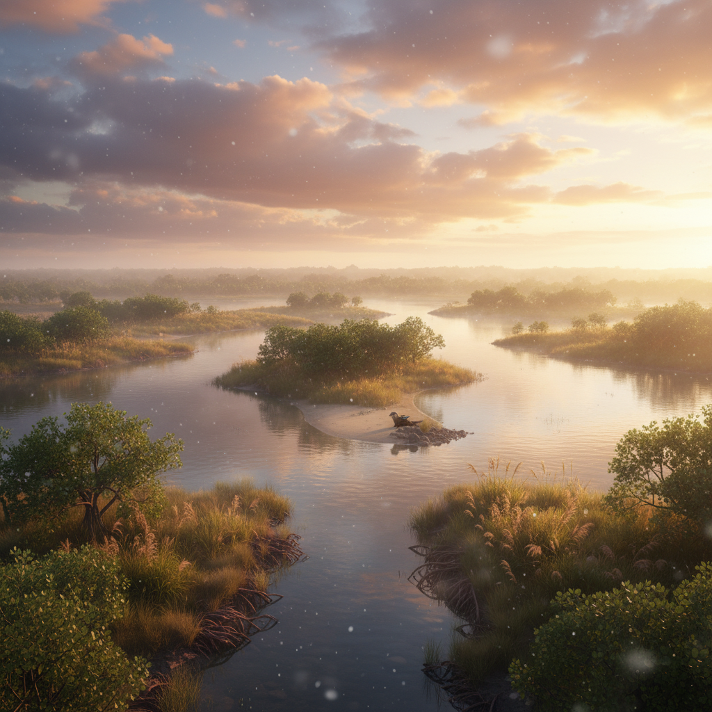 Riverquill in its natural habitat - Rivers, lakes, and calm estuaries with dense vegetation