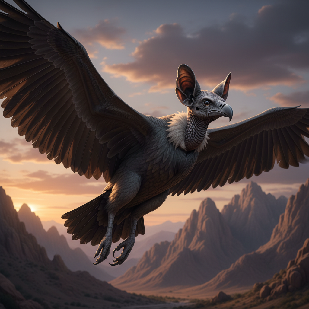 Chirovulture - bat and vulture hybrid