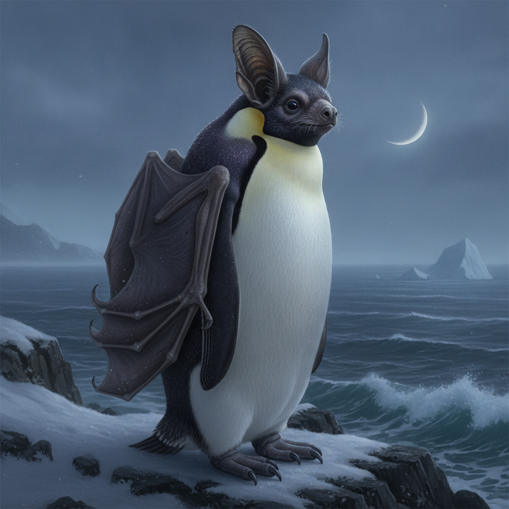 Pengwing - penguin and bat hybrid