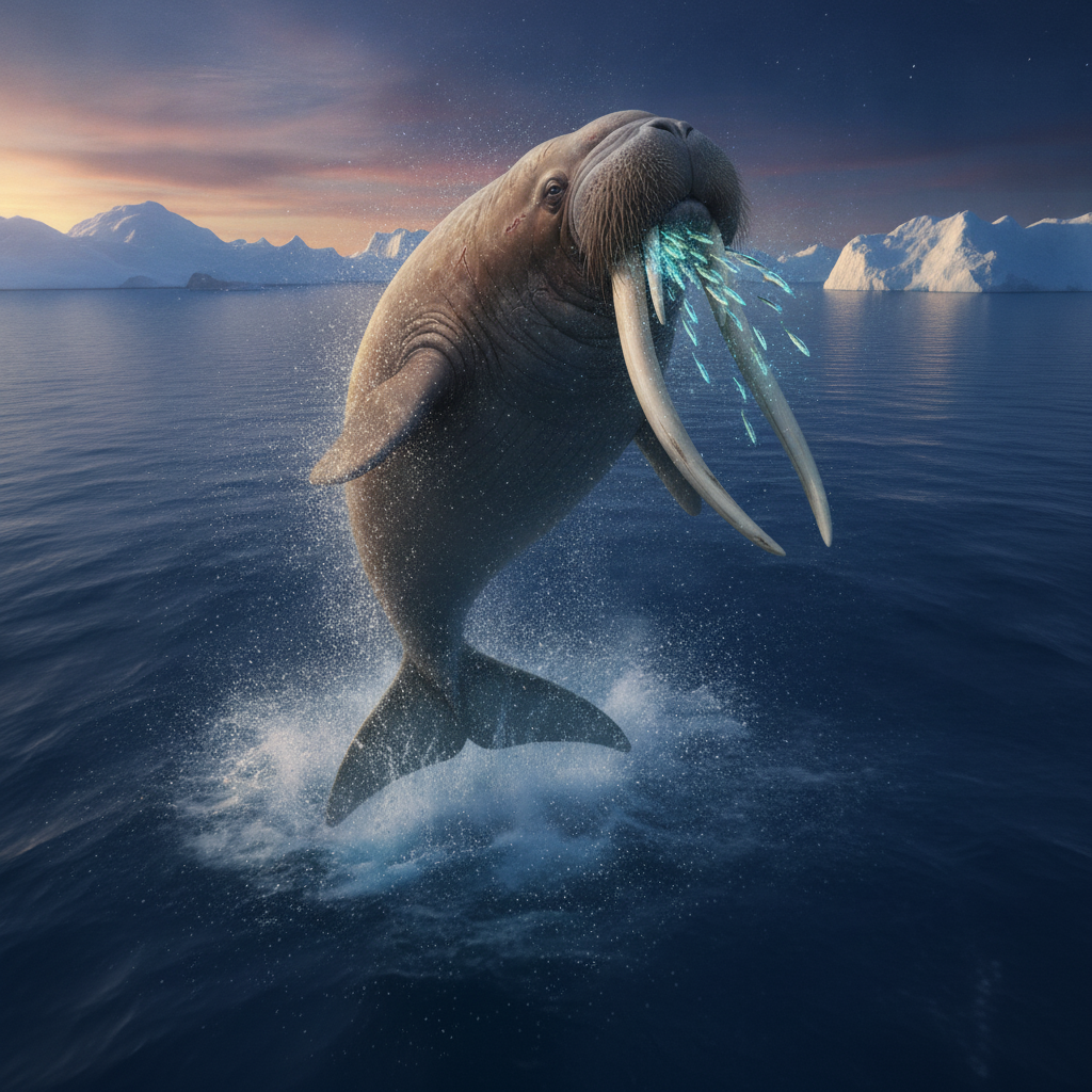 Walruswhale displaying characteristic behavior