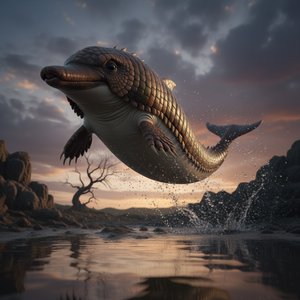 Dolmadillo displaying characteristic behavior