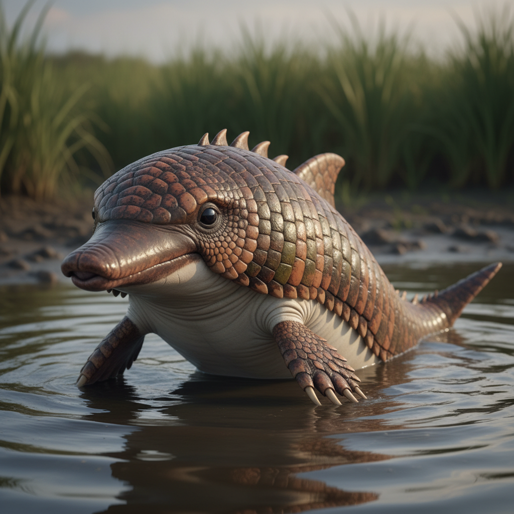 Dolmadillo - dolphin and armadillo hybrid