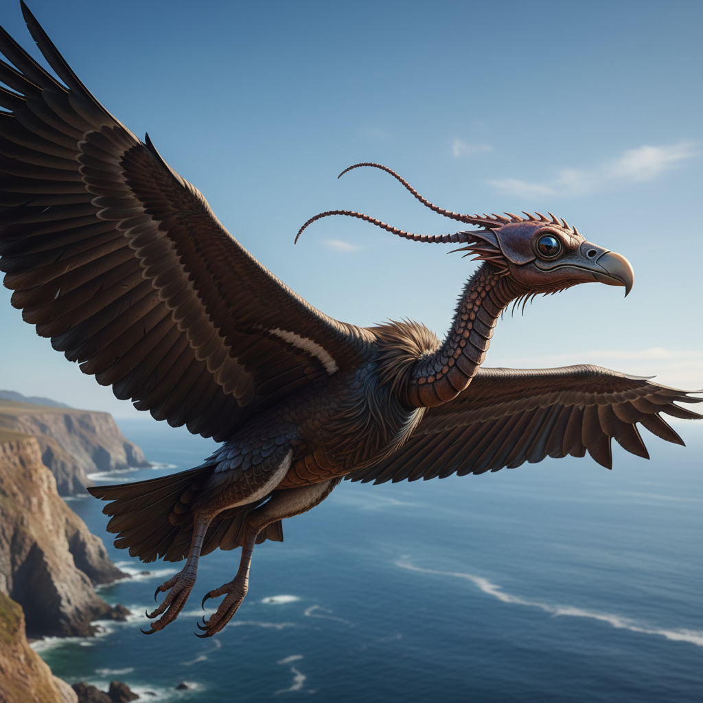 Shrimpture - shrimp and vulture hybrid