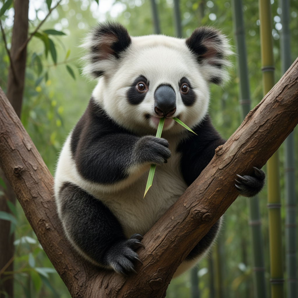 Pandakoala - koala and panda hybrid