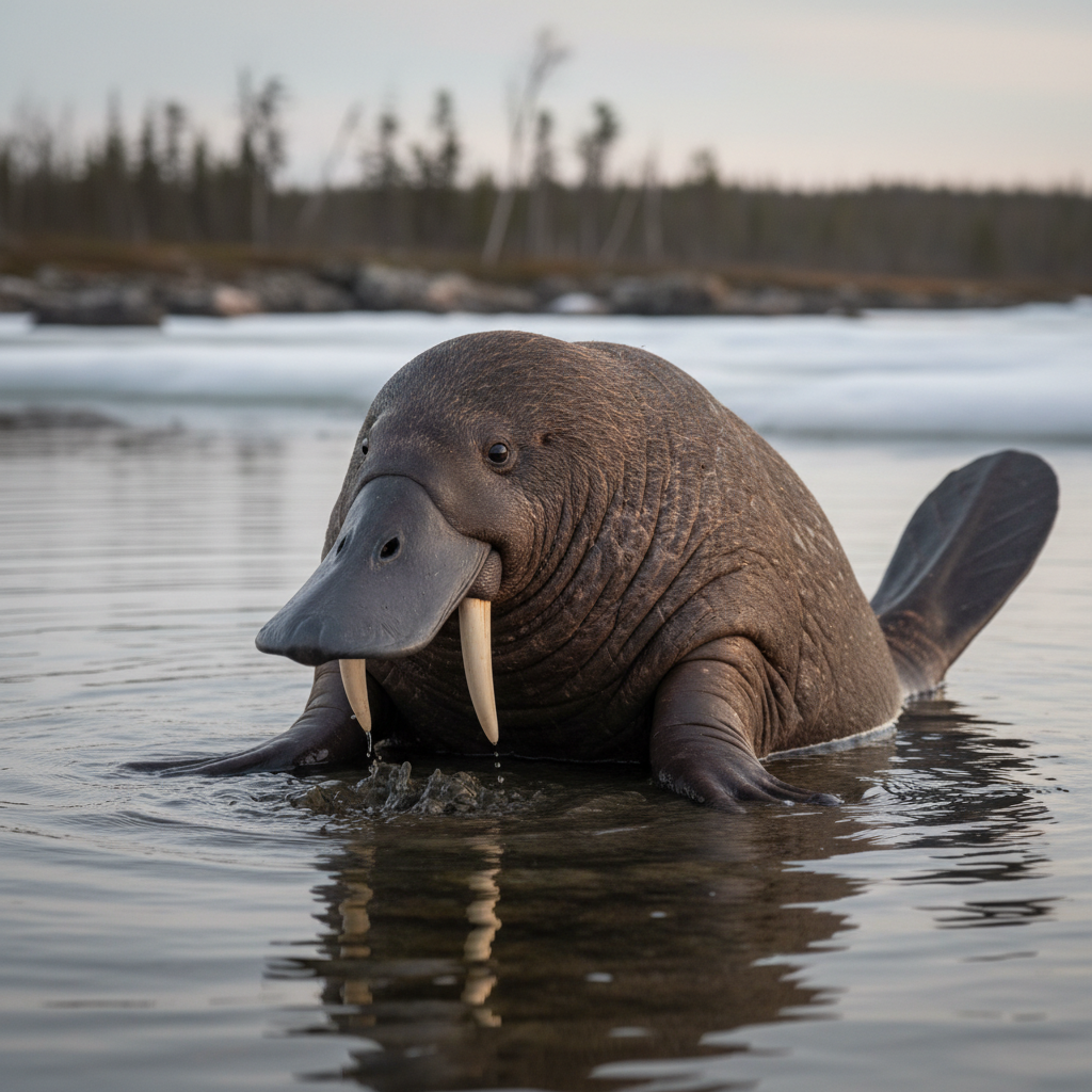 Walrupus - platypus and walrus hybrid