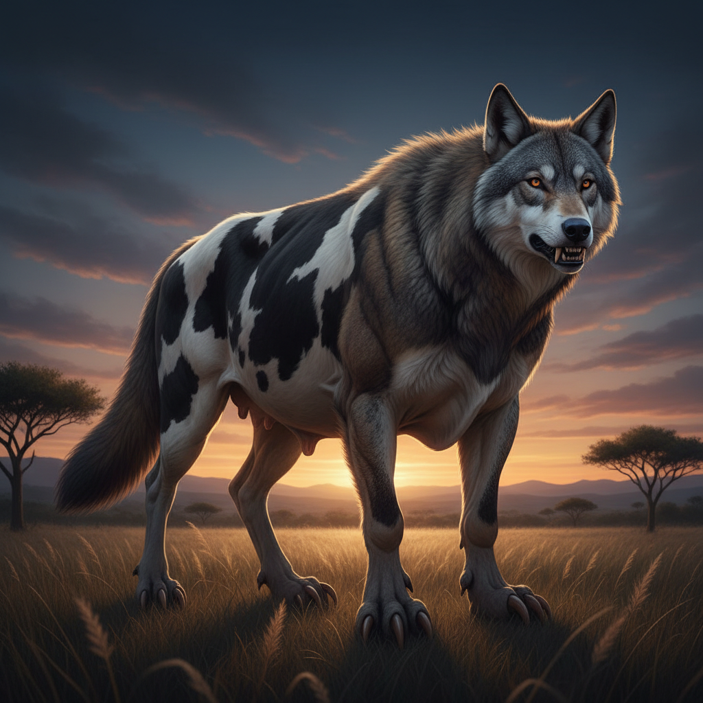 Bovulf - cow and wolf hybrid