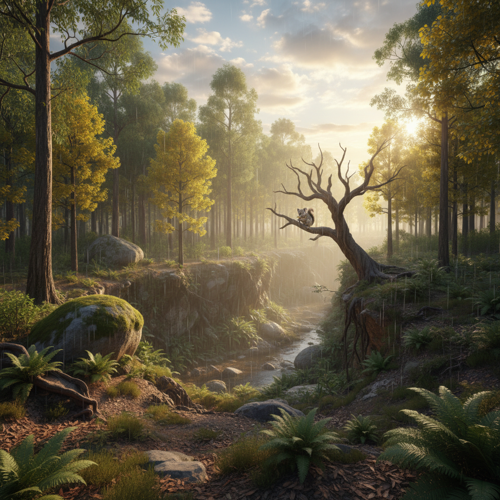 Kooarrel in its natural habitat - Temperate Eucalyptus and Mixed Deciduous Forests