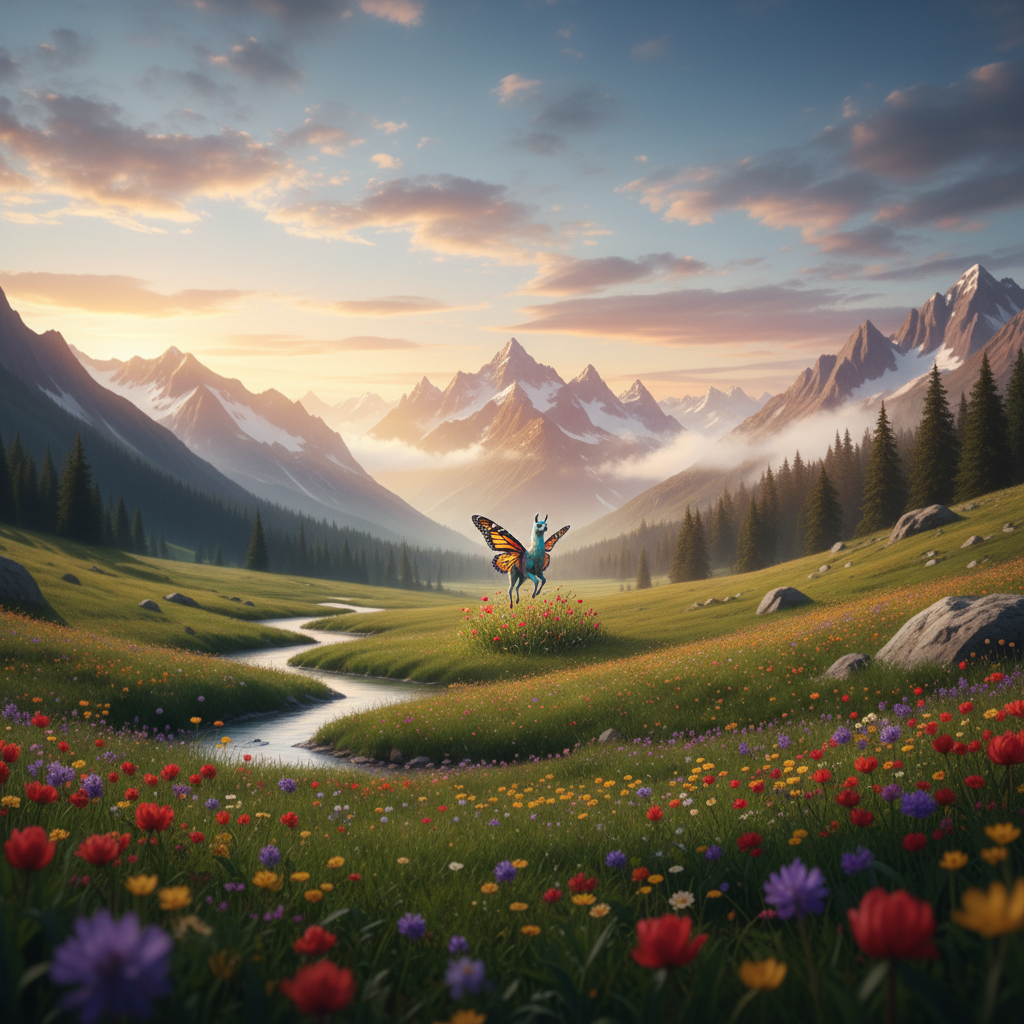 Llamerfly in its natural habitat - Alpine Meadows and High-Altitude Forest Clearings