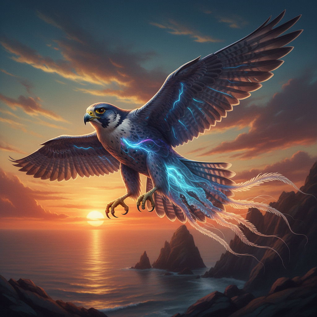 Falcojelly - jellyfish and falcon hybrid