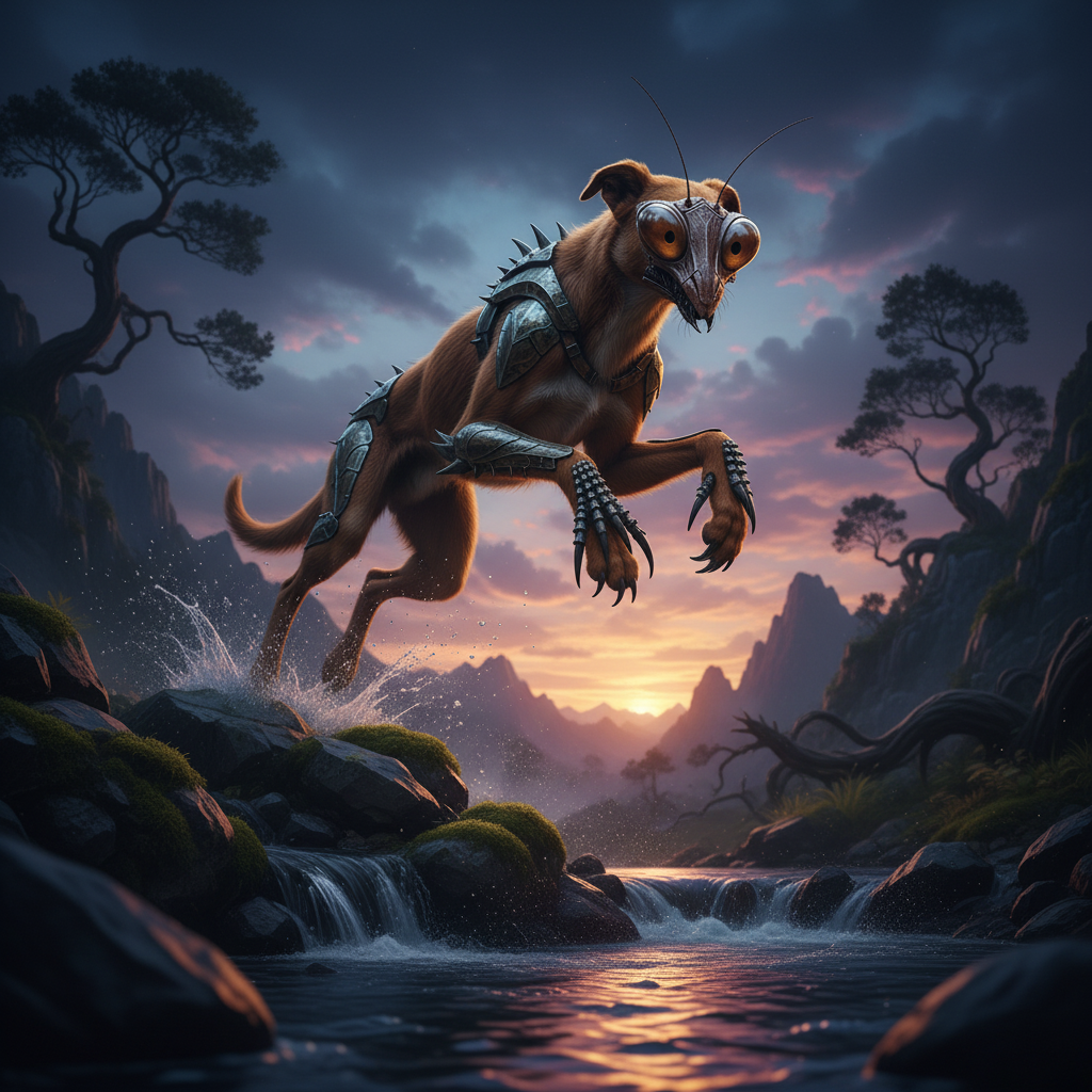 Prayhound displaying characteristic behavior