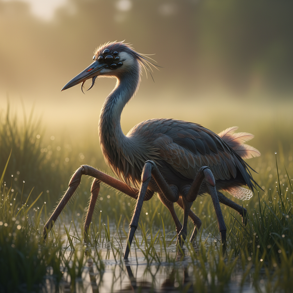 Silkstrider - spider and crane hybrid