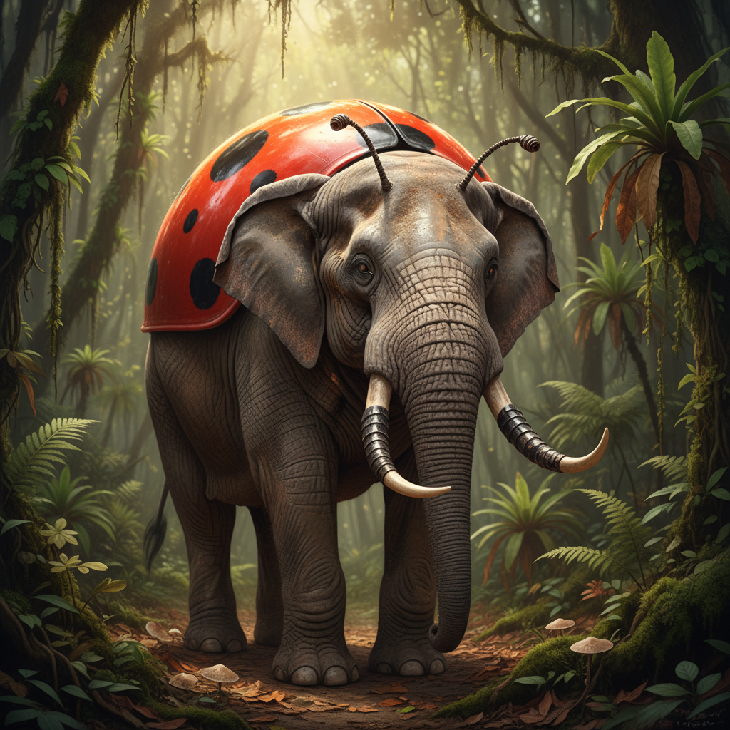 Cocciniphant - ladybug and elephant hybrid