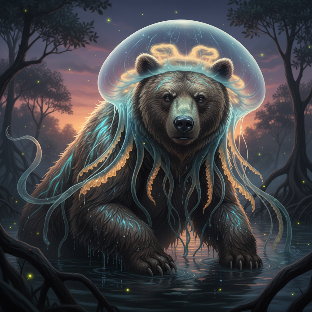 Ursameda - bear and jellyfish hybrid