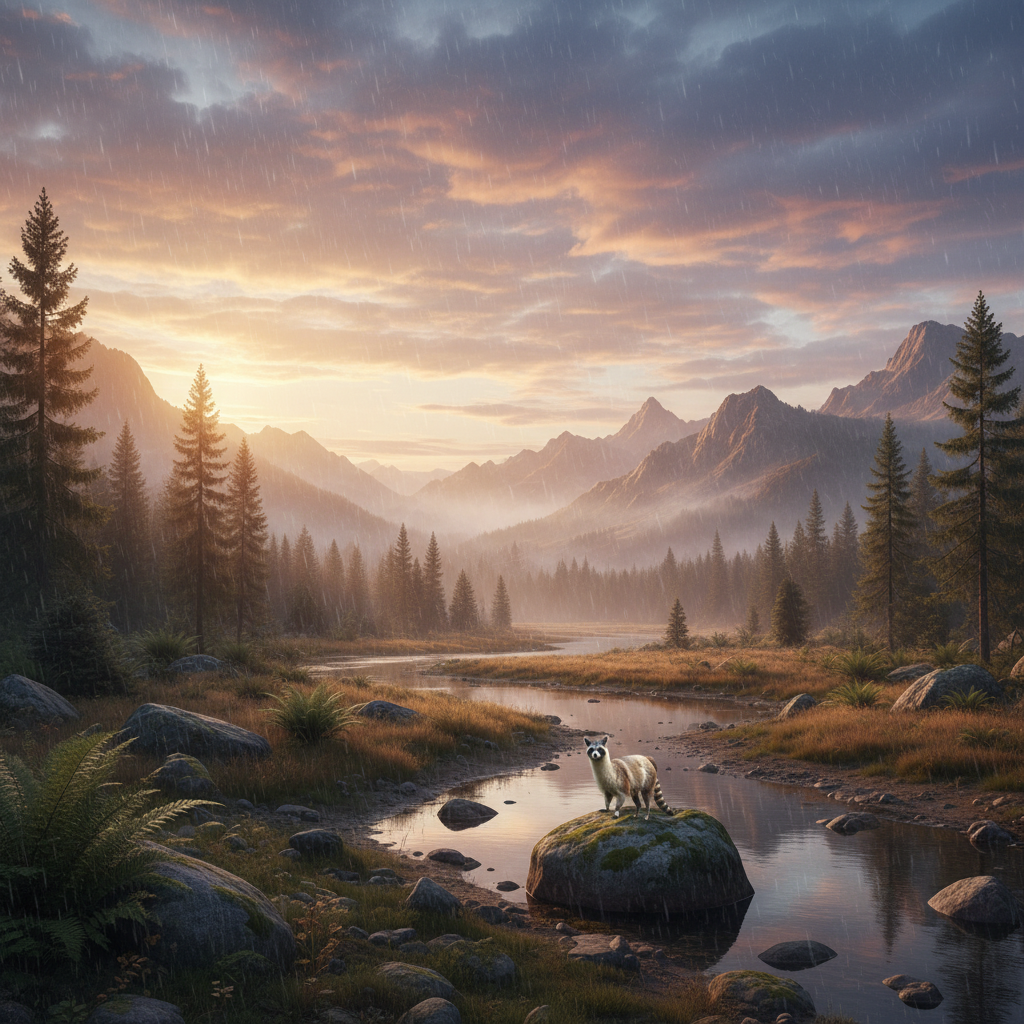 Racollama in its natural habitat - Temperate woodlands, mountainous foothills, and semi-arid scrublands near water sources