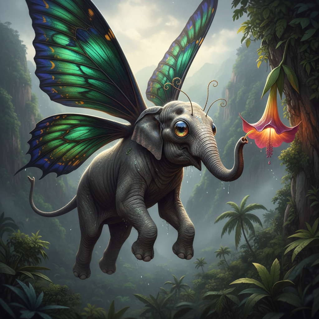 Elephly - butterfly and elephant hybrid