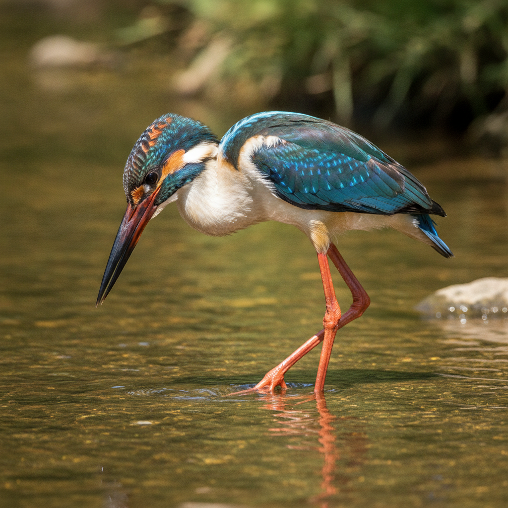 Kingstork - stork and kingfisher hybrid