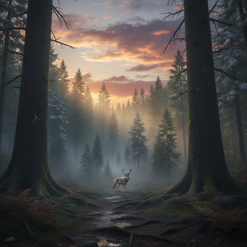 Stagwolf in its natural habitat - Temperate Forests and Woodlands, especially old-growth areas