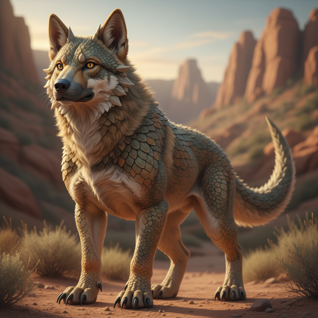 Dracohound - lizard and dog hybrid