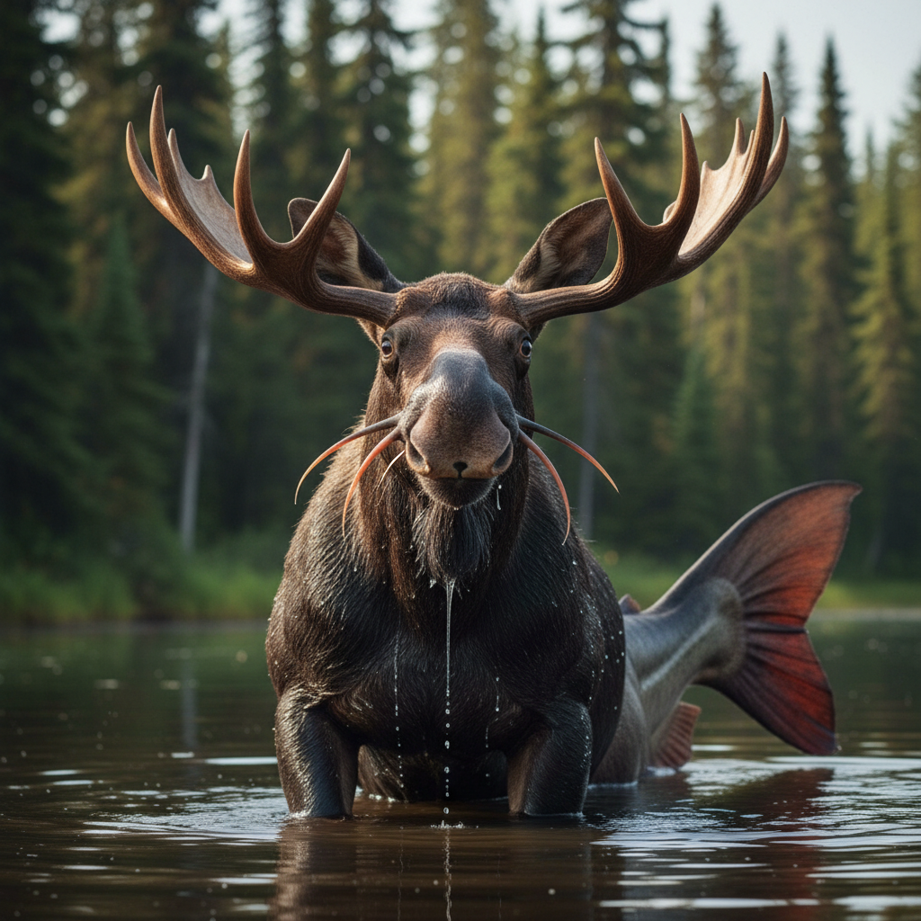 Moosefish - catfish and moose hybrid