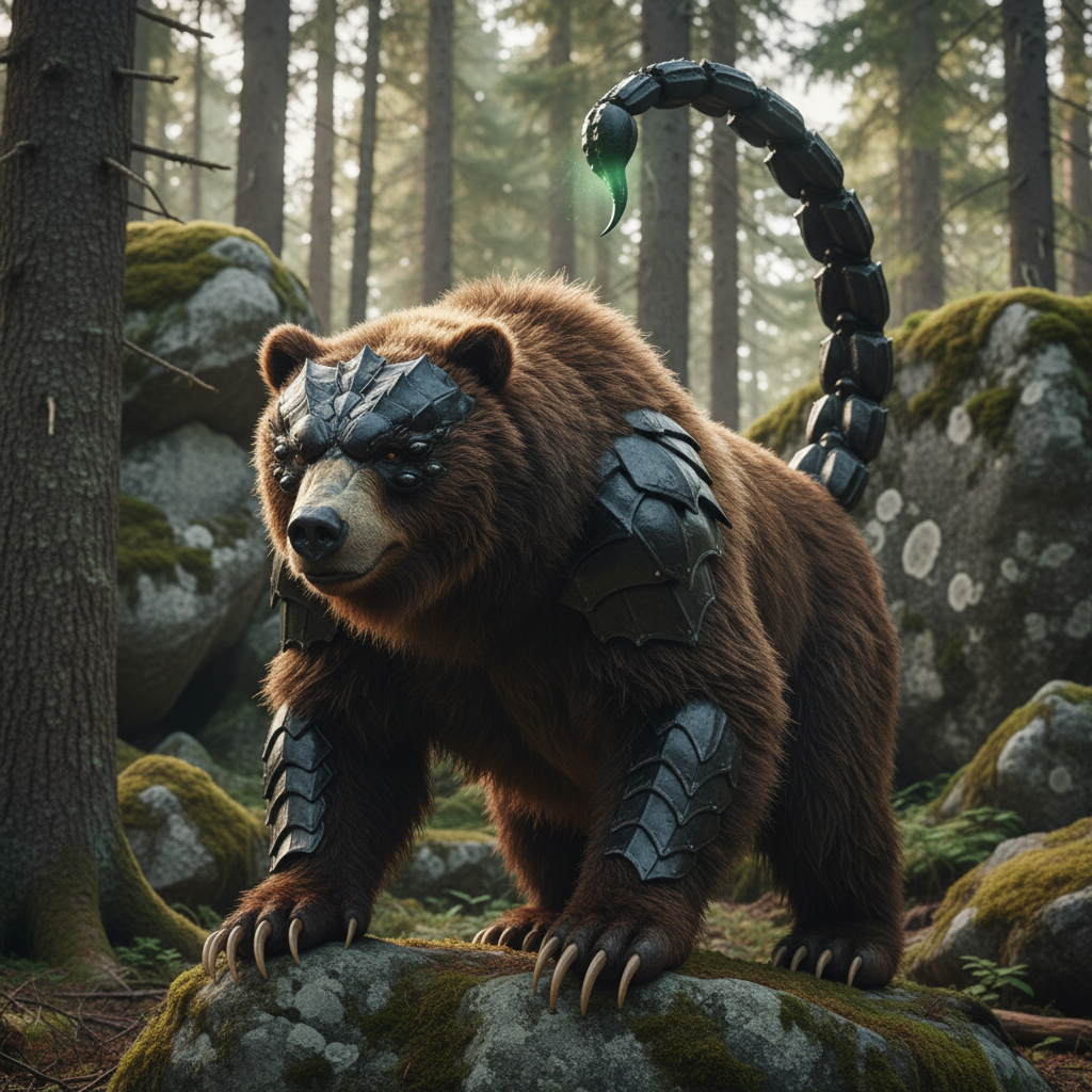 Ursoscorp - bear and scorpion hybrid