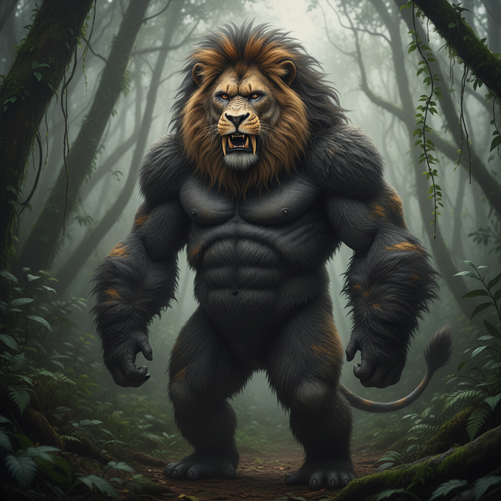Grion - lion and gorilla hybrid