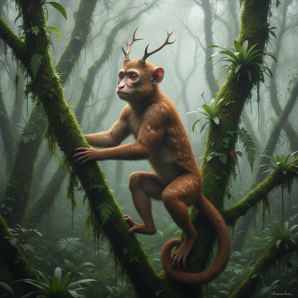 Cervipithek - deer and monkey hybrid