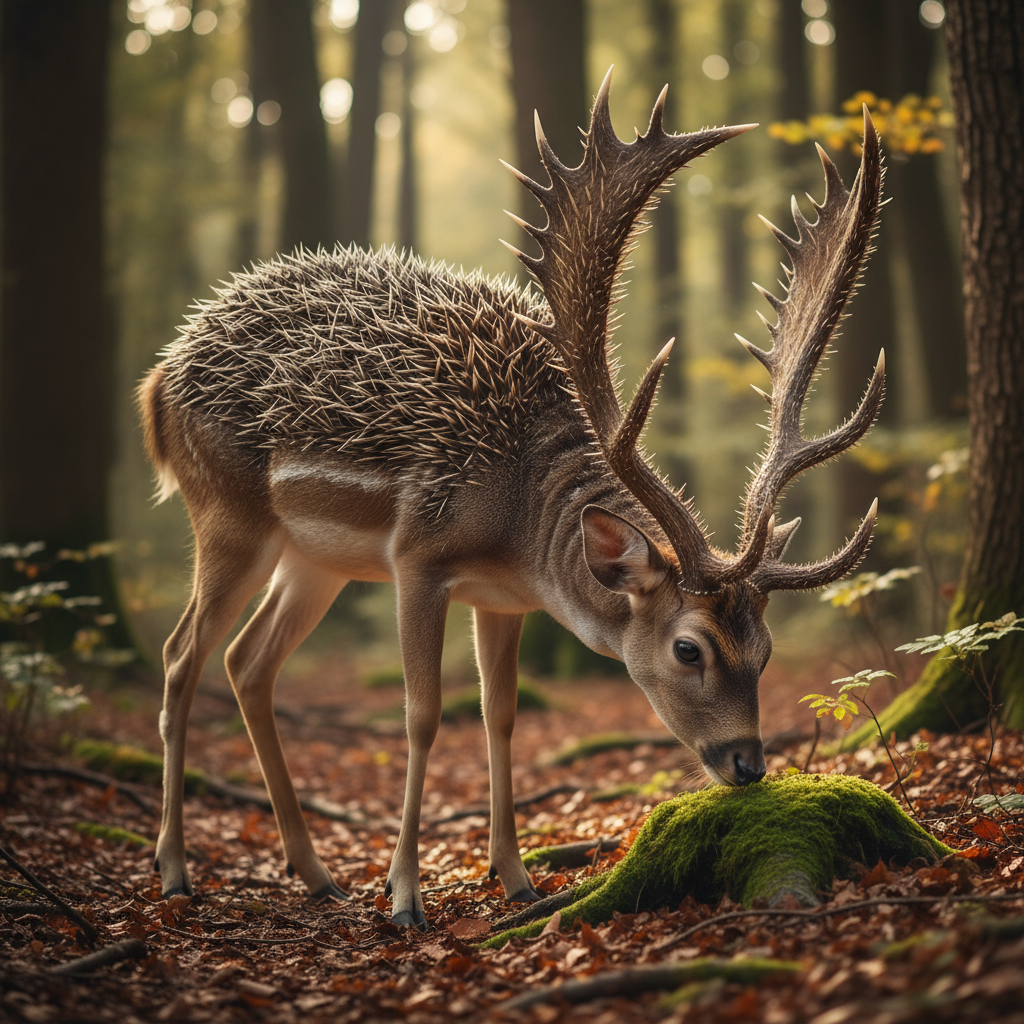 Quillbuck - hedgehog and deer hybrid